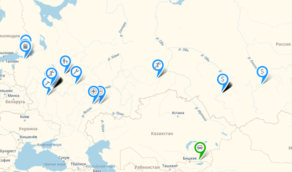 Наши терминалы на Yandex картах