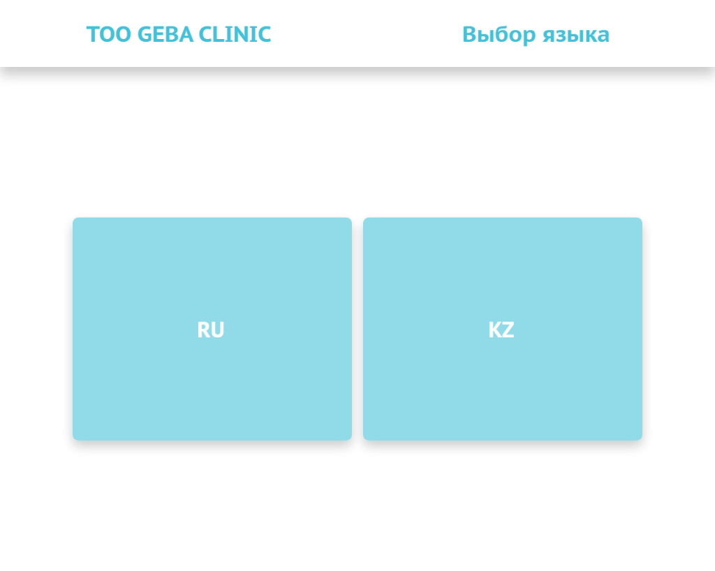 Касса самообслуживания в Geba Clinic (Казахстан)